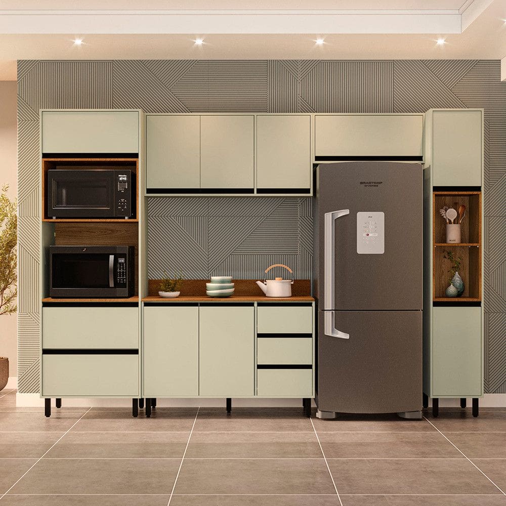 Cozinha Modulada 5 Pecas com Tampo Koya Politorno