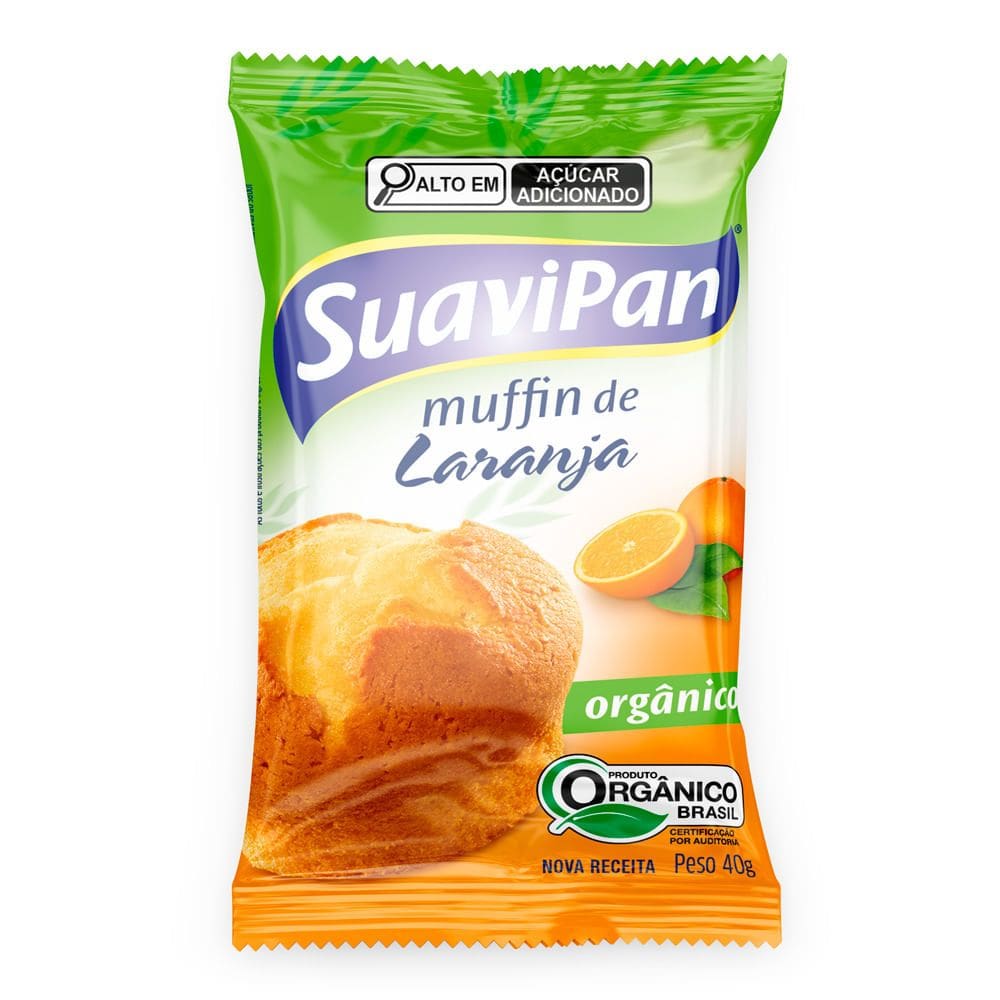Muffin de Laranja SuaviPan Orgânico 40g