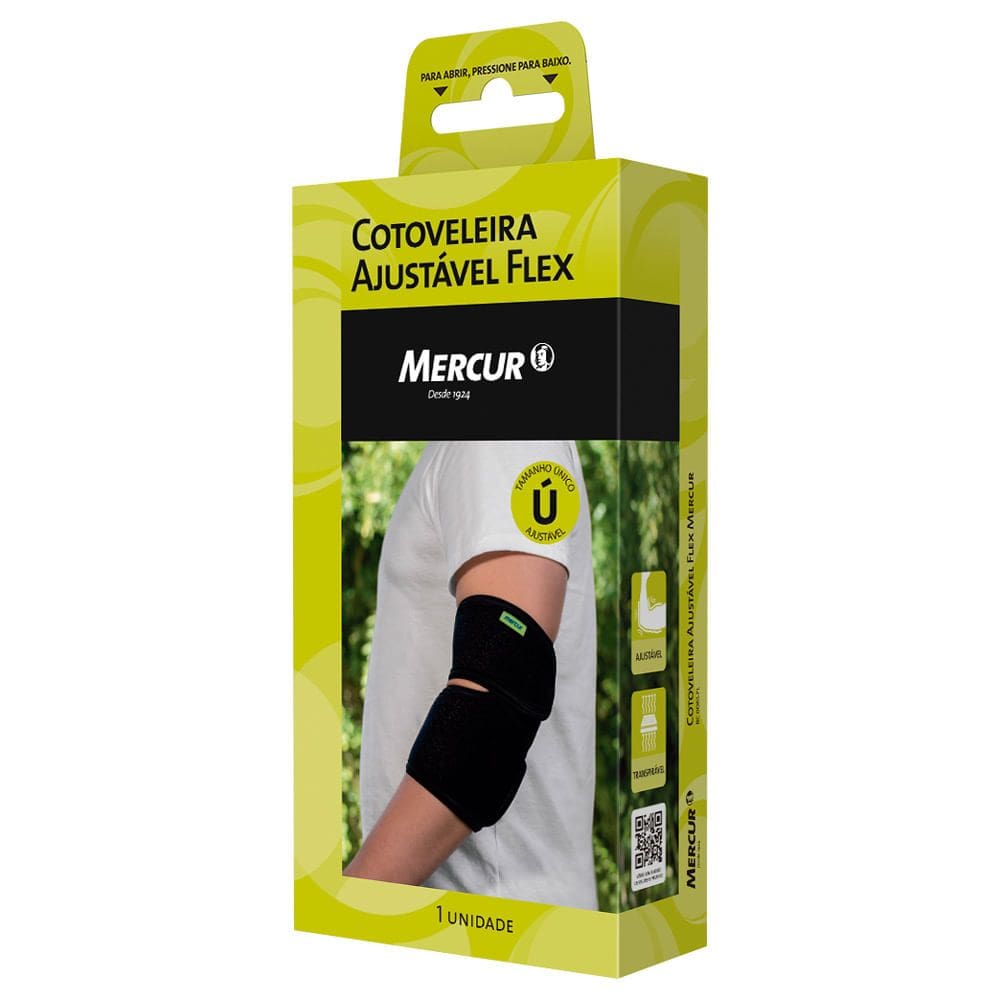 Cotoveleira Ajustável Flex Mercur Tamanho Único 1 Unidade