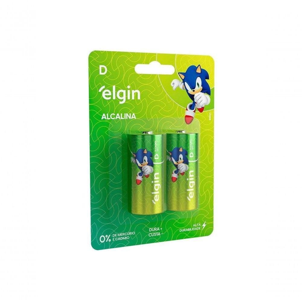 Pilha Alcalina Elgin D C-2