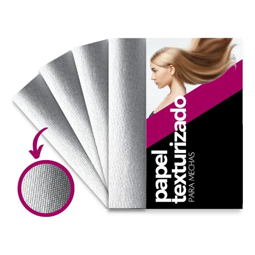 2X Papel Texturizado Para Mechas 11X50Cm 1Kg