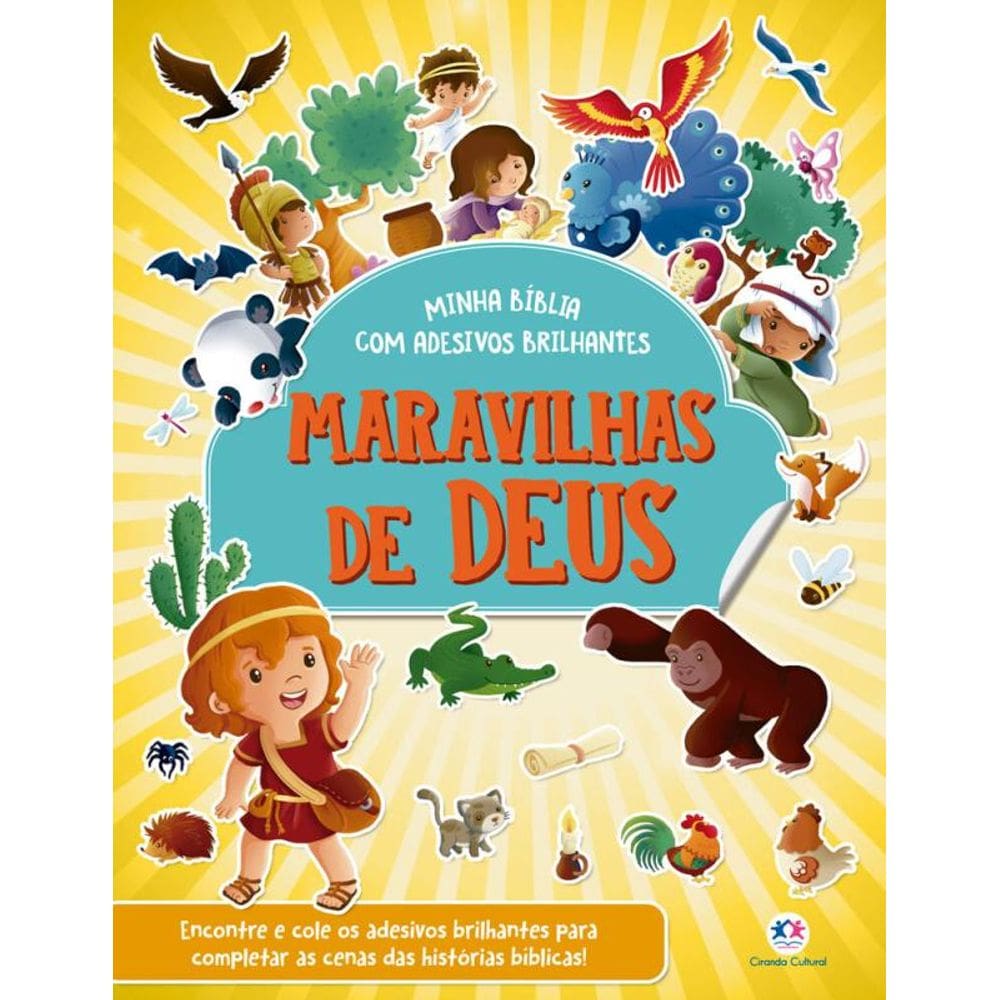 Maravilhas de Deus - Bíblia com adesivos brilhantes