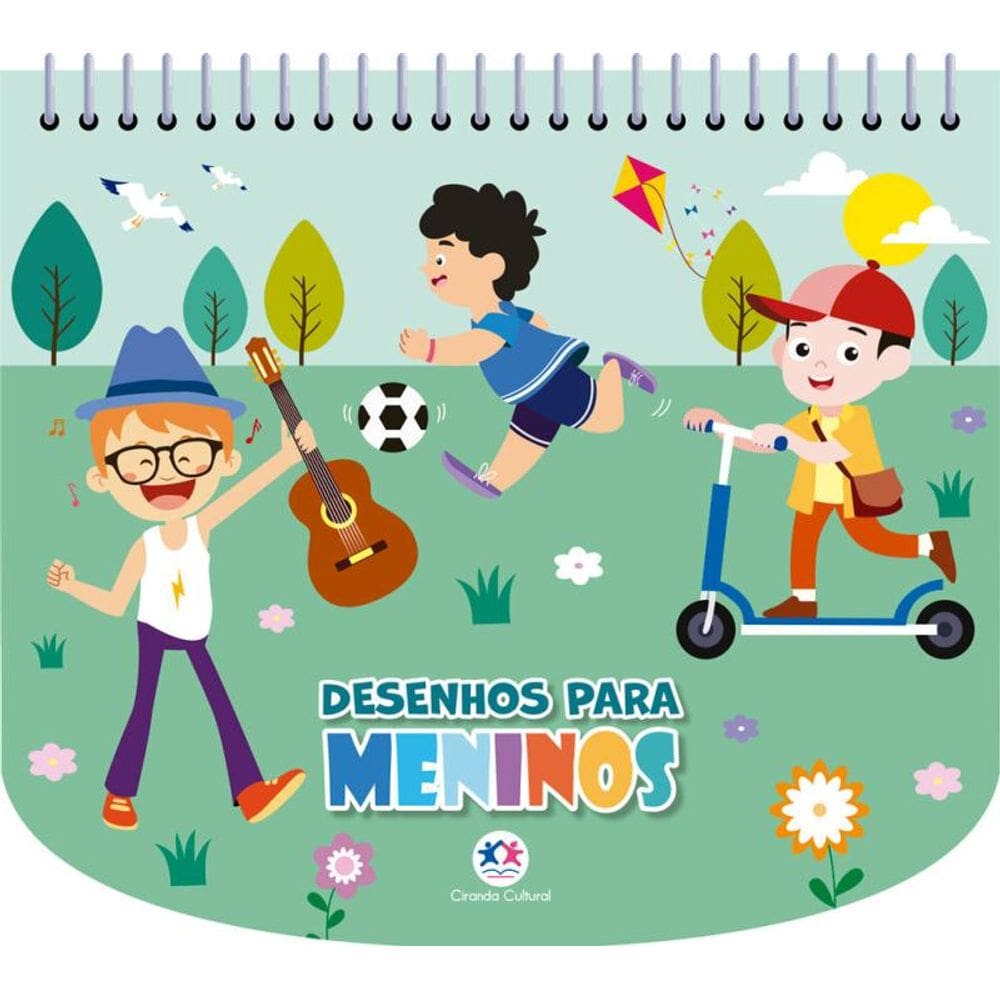 Desenhos para meninos - Livro com canetinha