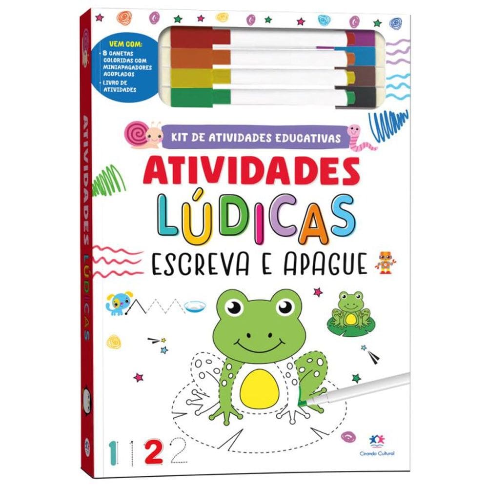 Atividades lúdicas - Kit escreva e apague