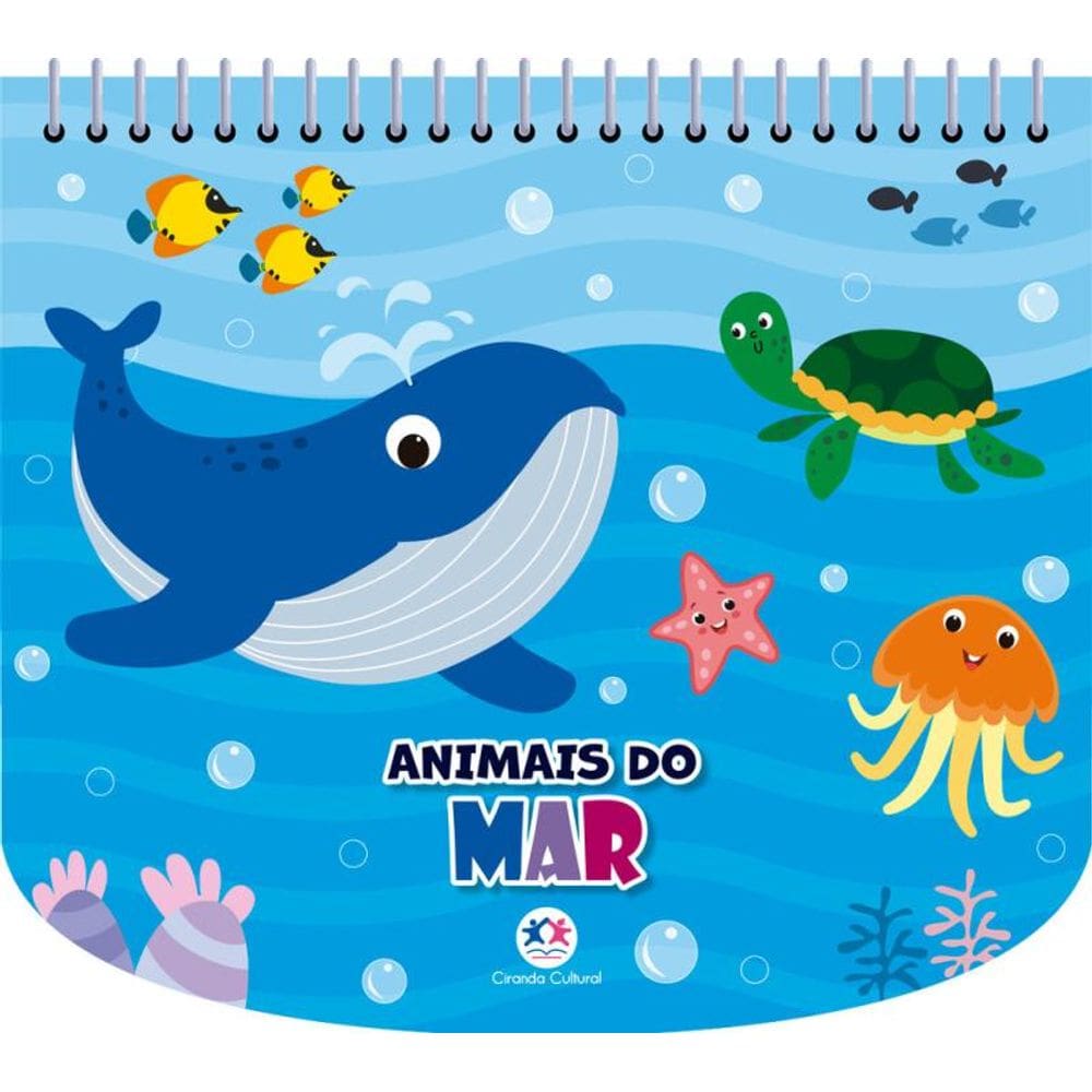 Animais do mar - Livro com canetinha