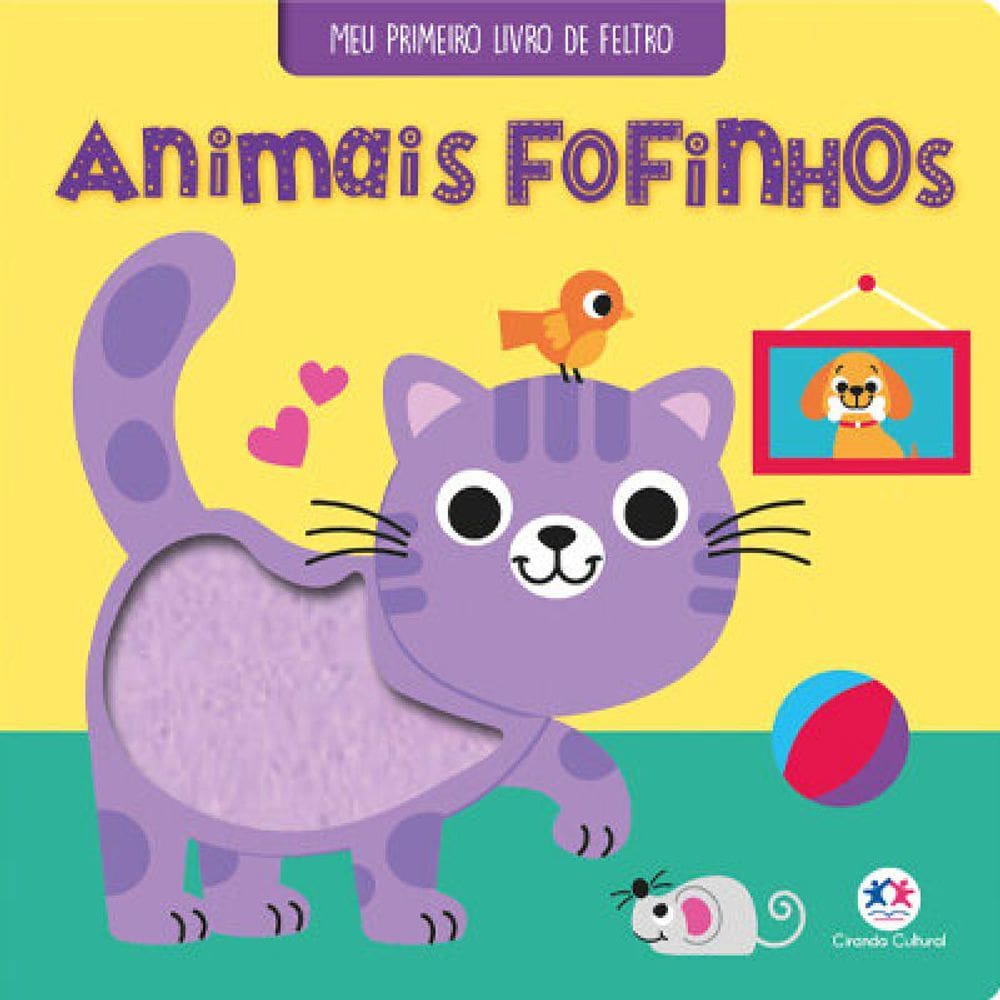 Animais fofinhos - Livro de Feltro