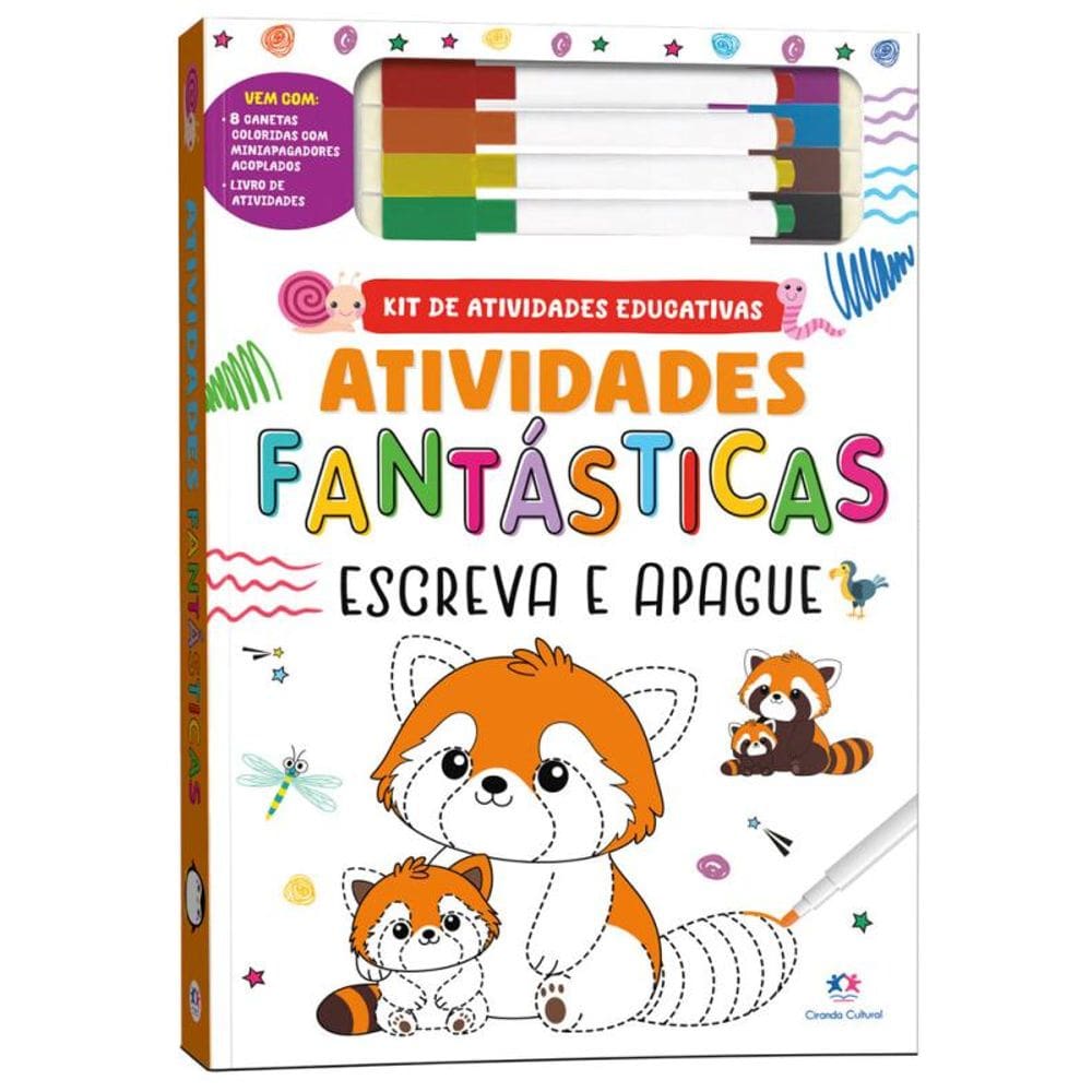 Atividades fantásticas - Kit escreva e apague