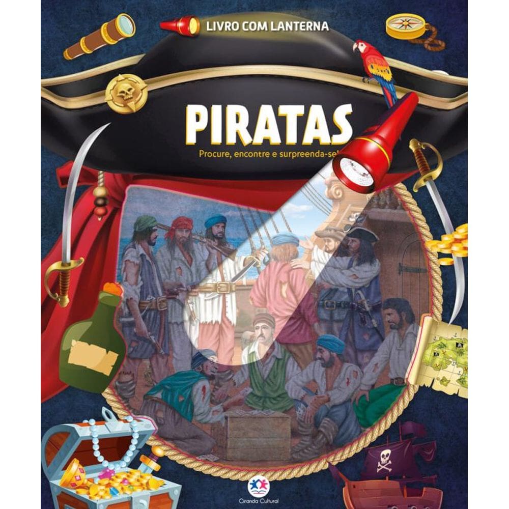 Piratas - Livro com lanterna