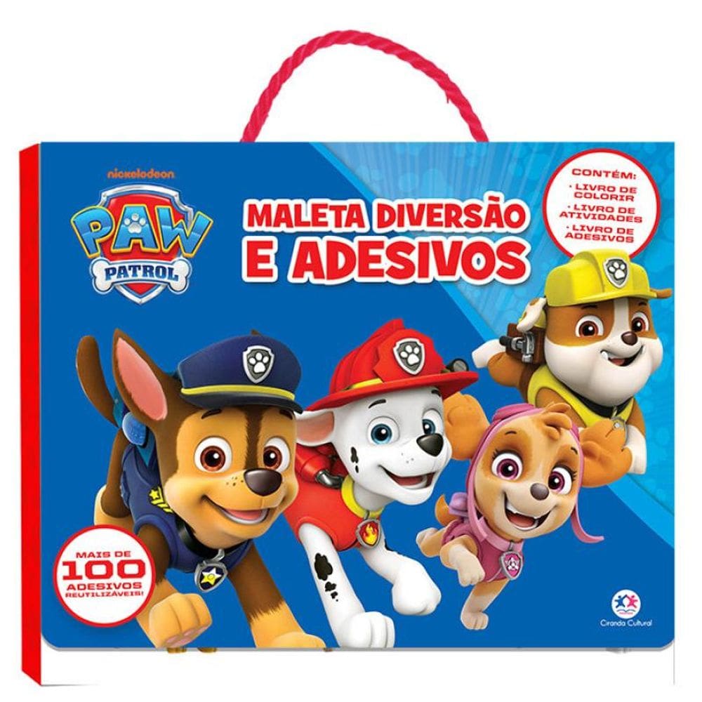 Patrulha Canina - Maleta Diversão e Adesivos