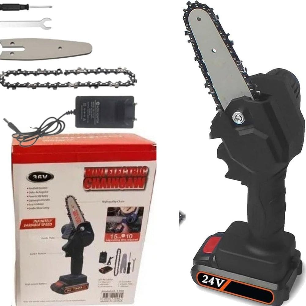 Serra Elétrica Portátil 24V Para Poda E Manutenção