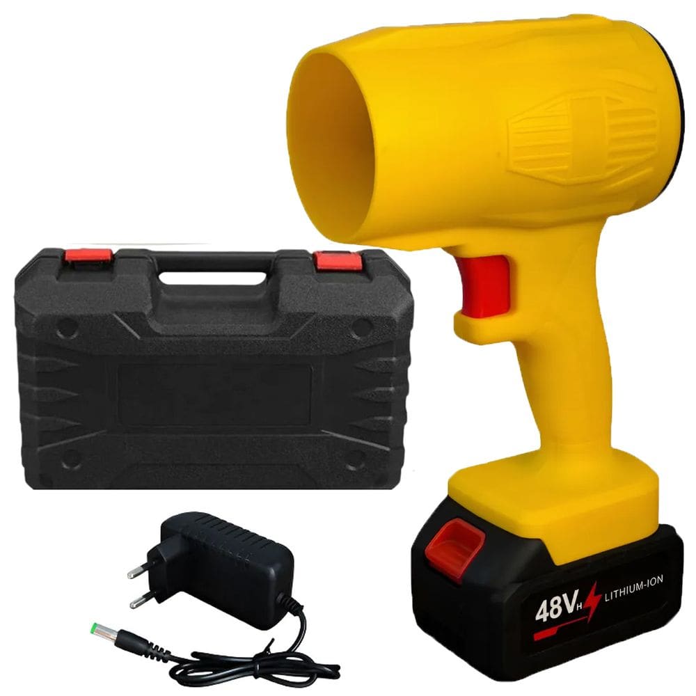 Soprador Ar Turbo Limpeza Folhas Sujeira Poeira Churrasqueira Seca Carro Jardim Sopra Eletrico Recarregavel Sem Fio