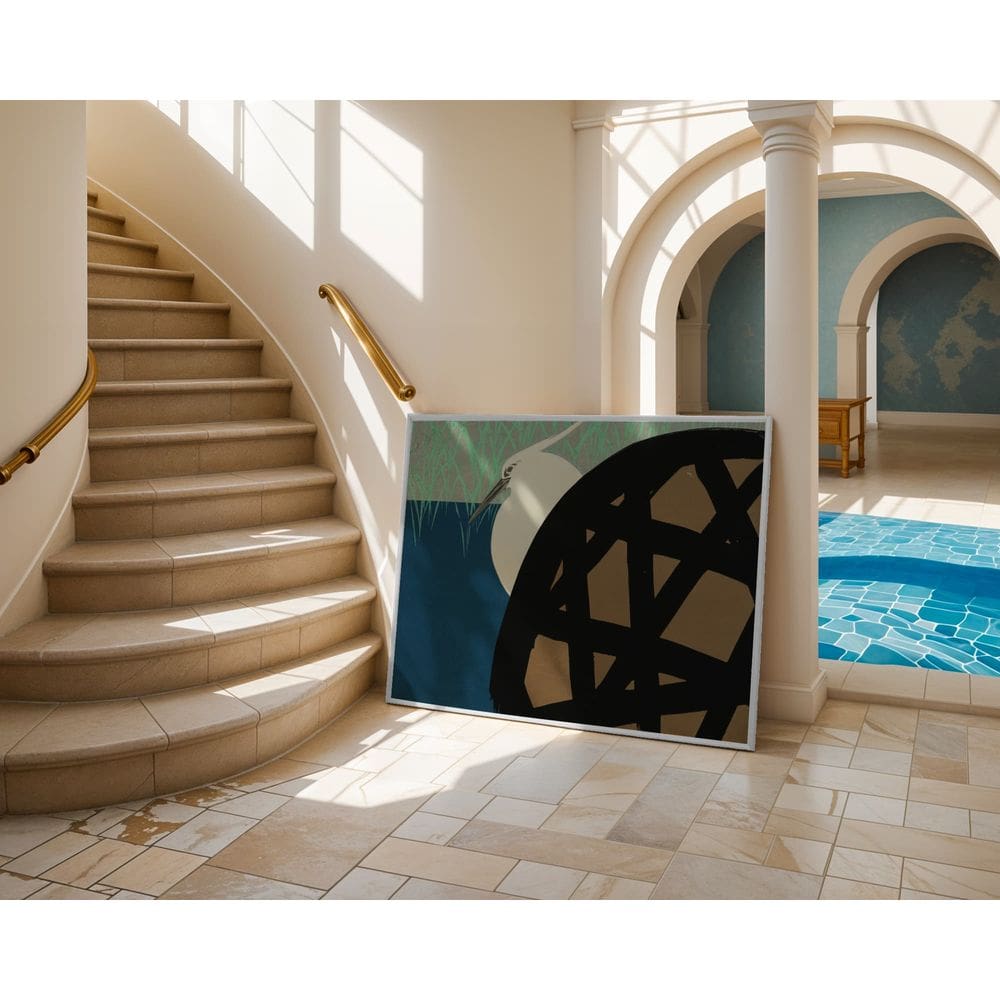 Silhuetas no pântano - 60 x 90 Caixa (canvas)