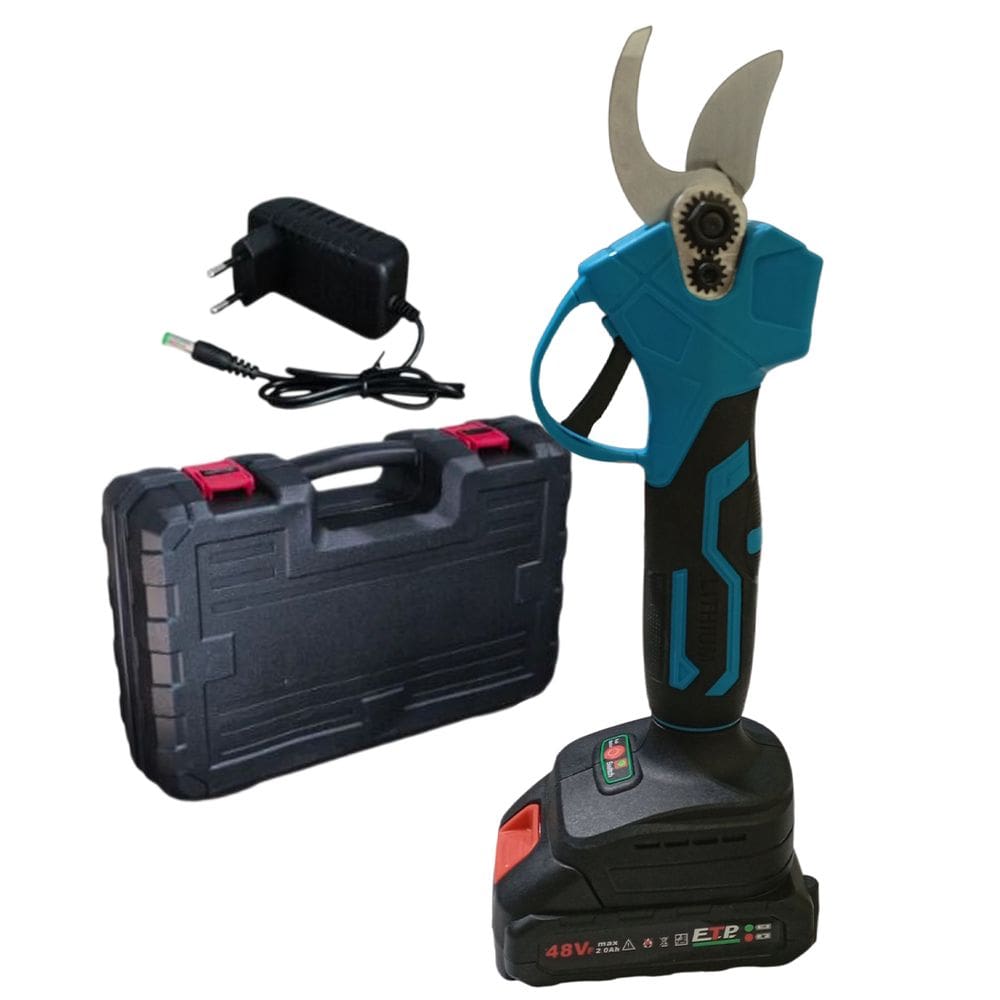 Tesoura Eletrica Podador Poda Corta Galho Arvore Planta Plantio Sem Fio Bateria Recarregavel Portatil Jardinagem