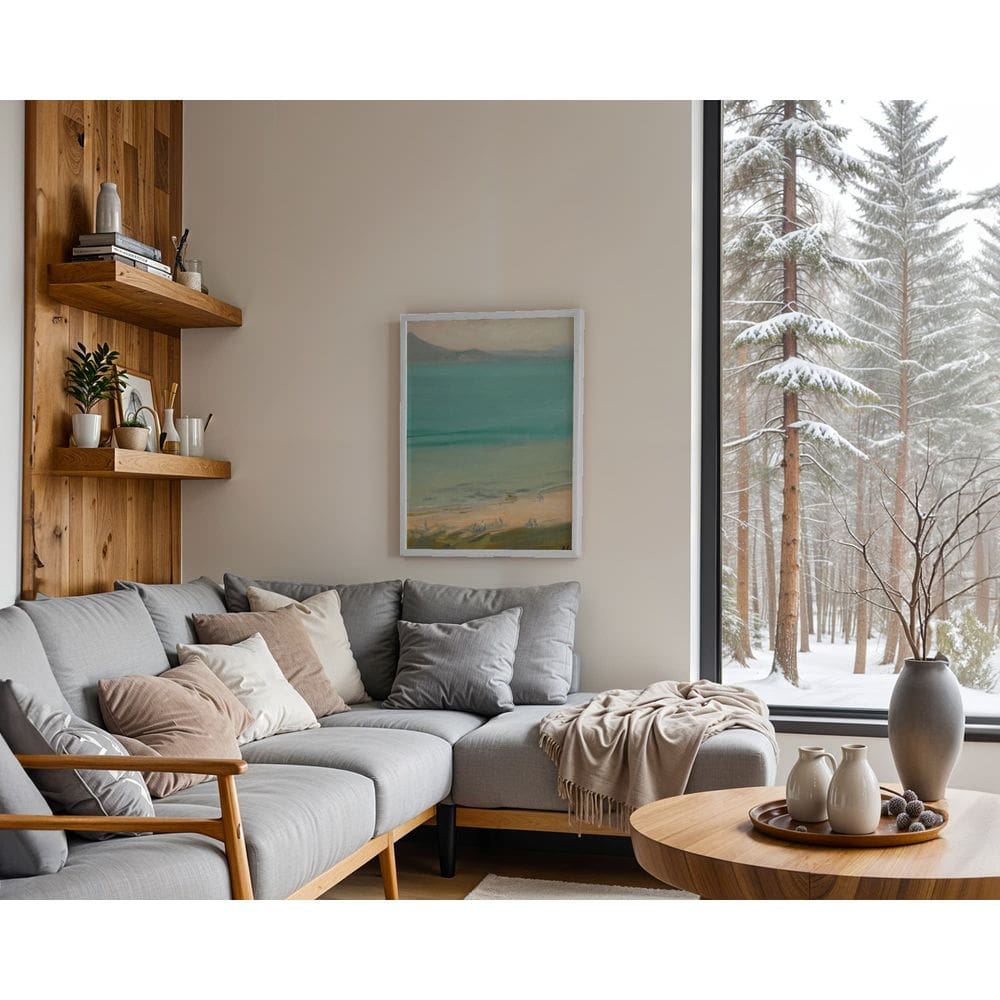 Areia e horizonte - 70 x 50 Caixa (canvas)