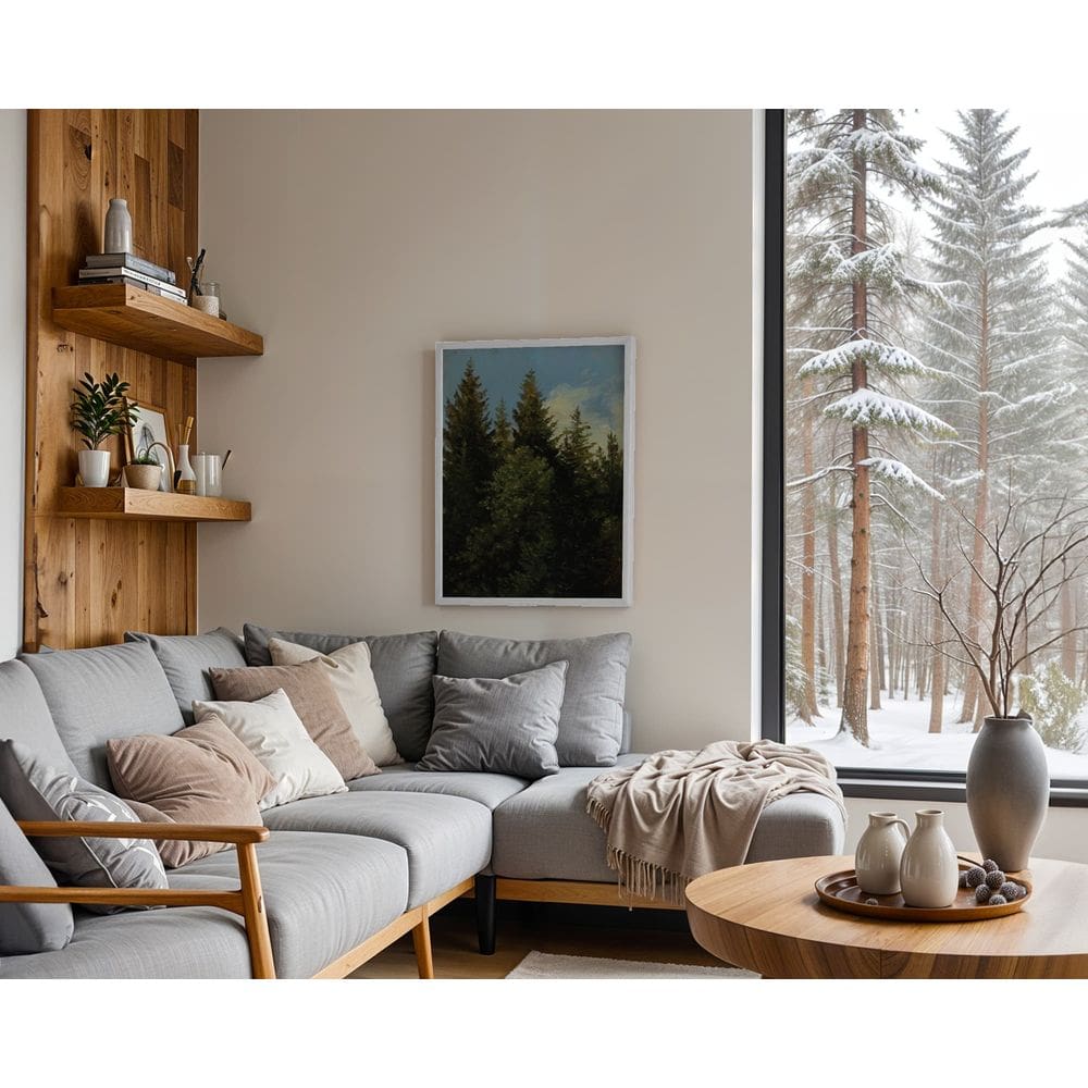 Sinfonia das folhas - 70 x 50 Caixa (canvas)