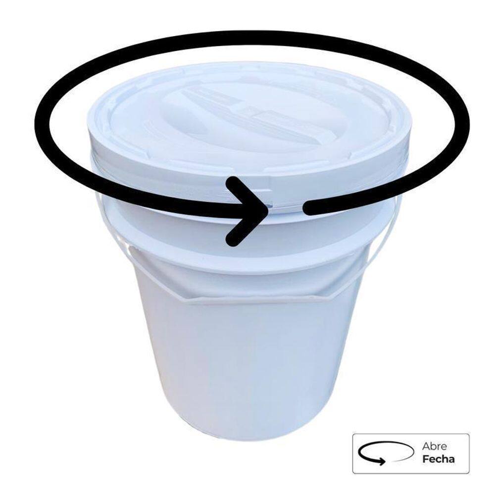 Baldes 20L Com Tampa Rosca E Tampa Lacre - Kit 7 Peças