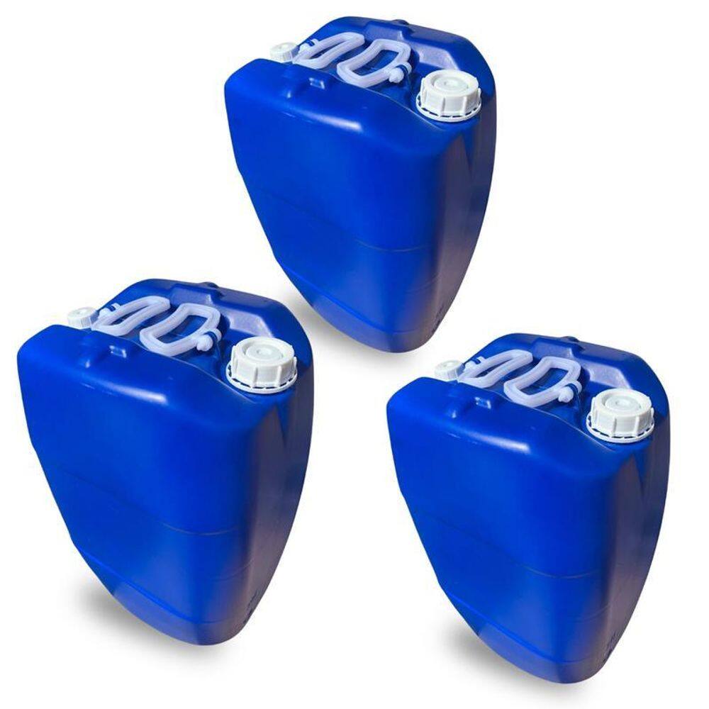 Galão Azul 50L Para Líquidos Comestíveis - 3 Pçs