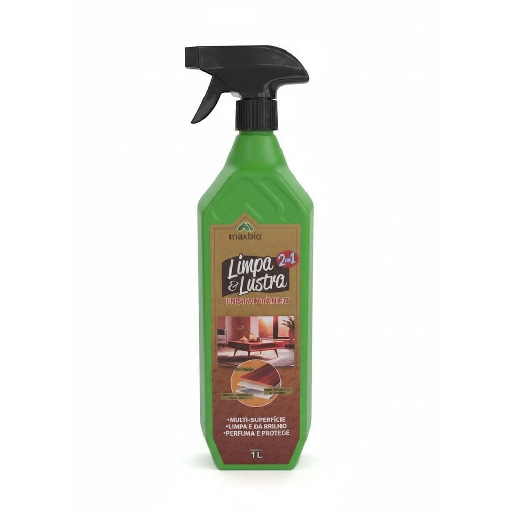 Limpa E Lustra Spray 1 Litro Maxbio