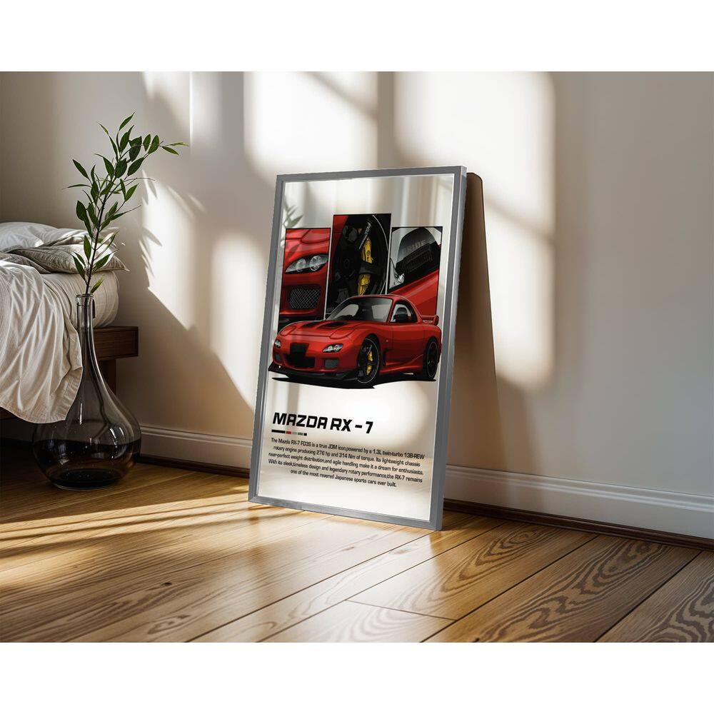 Mazda RX-7 - 50 x 70 Caixa (vinil)