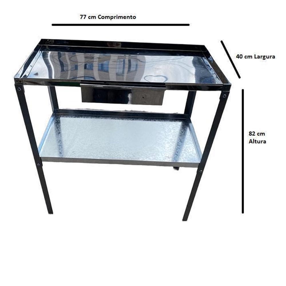 Mesa De Frango Multiuso Aço Inox