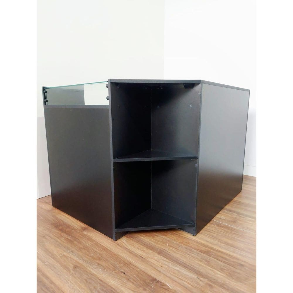 Balcão Em L Compacto Preto - Elegância E Praticidade