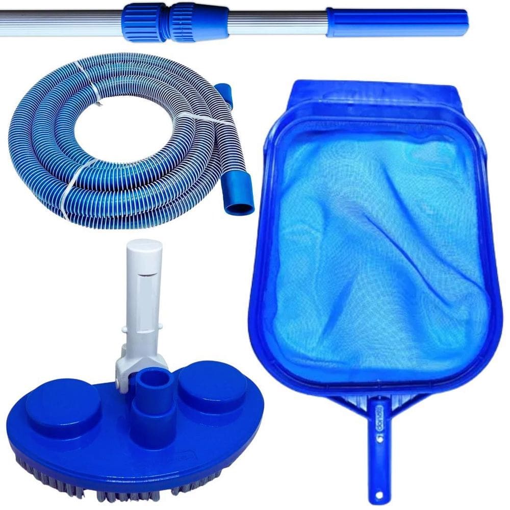 Kit Limpeza Para Piscina De Montar Mangueira 4M E Cabo De 2M