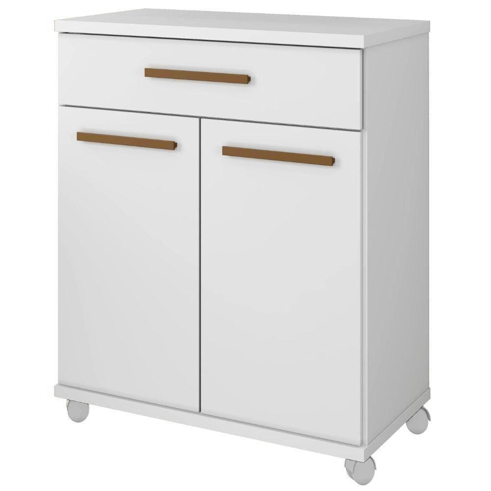 Balcão Londrina 2 Portas 1 Gaveta Branco Arte Móveis