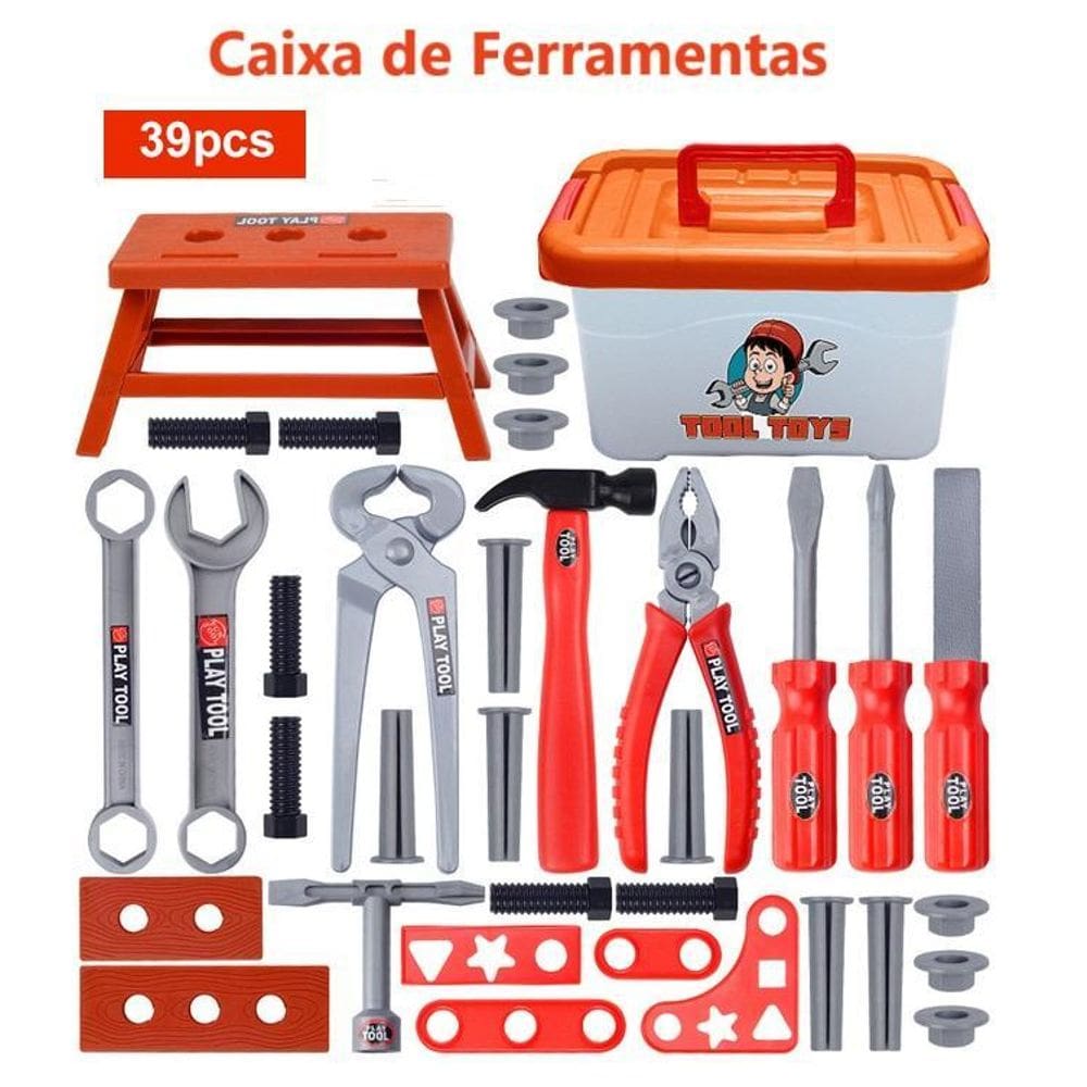 Kit Ferramentas e Acessórios 39 Pcs - Diversos Modelos