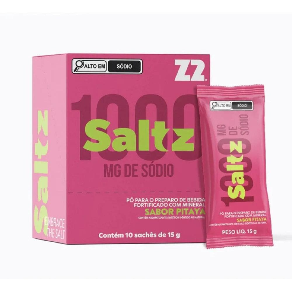 Saltz Eletrólitos Em Pó Z2 Caixa 10 Sachês Pitaya