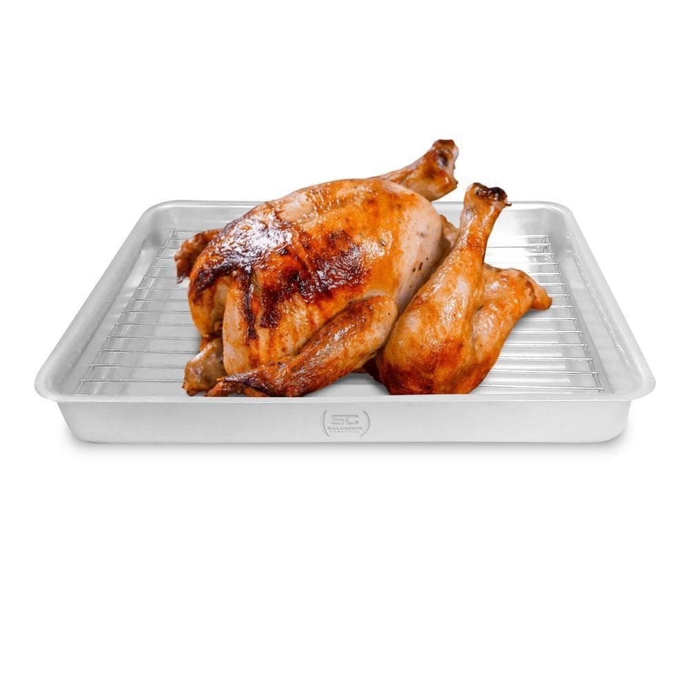 Assadeira Com Grelha Para Carnes 5,2L Doméstica Alumínio Abc