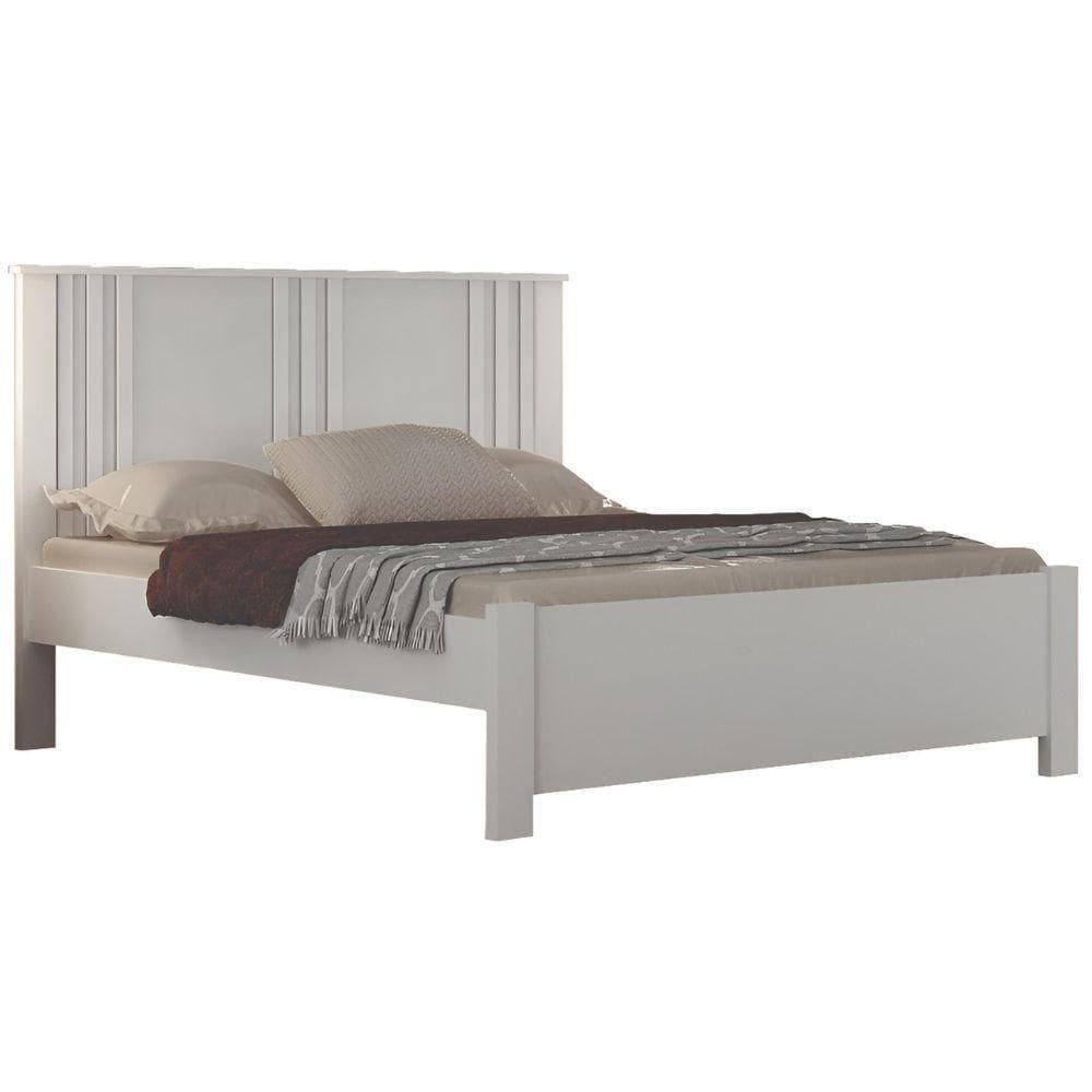 Cama Casal Milano Branco Leifer Móveis