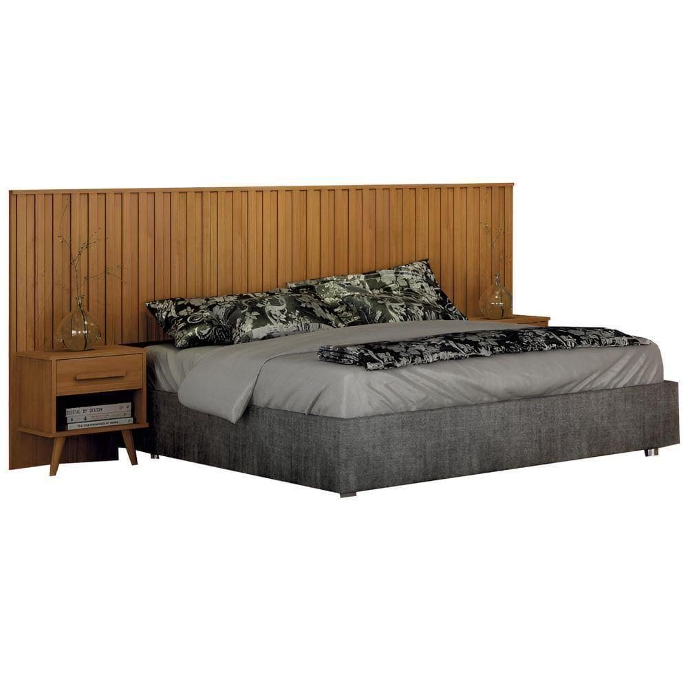 Cabeceira Casal Ripado Milano Cinamomo Leifer Móveis