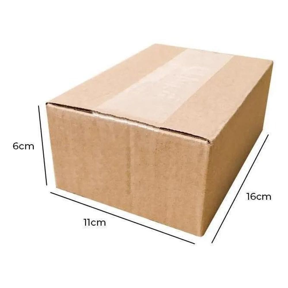 2X Kit Com 100 Caixas De Papelão Pequena Pp 16X11X6