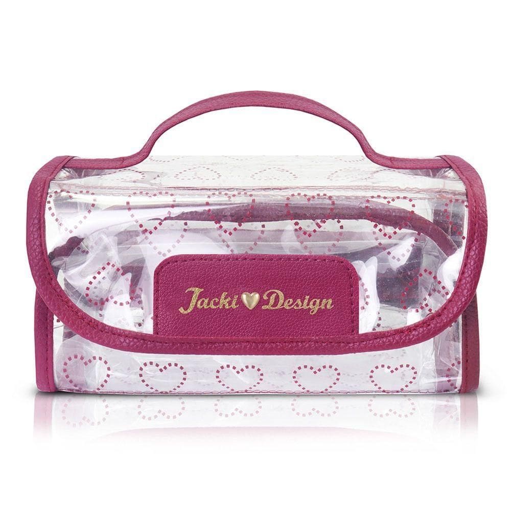 Necessaire Rocambole Transparente Jacki Design - Love Vinho