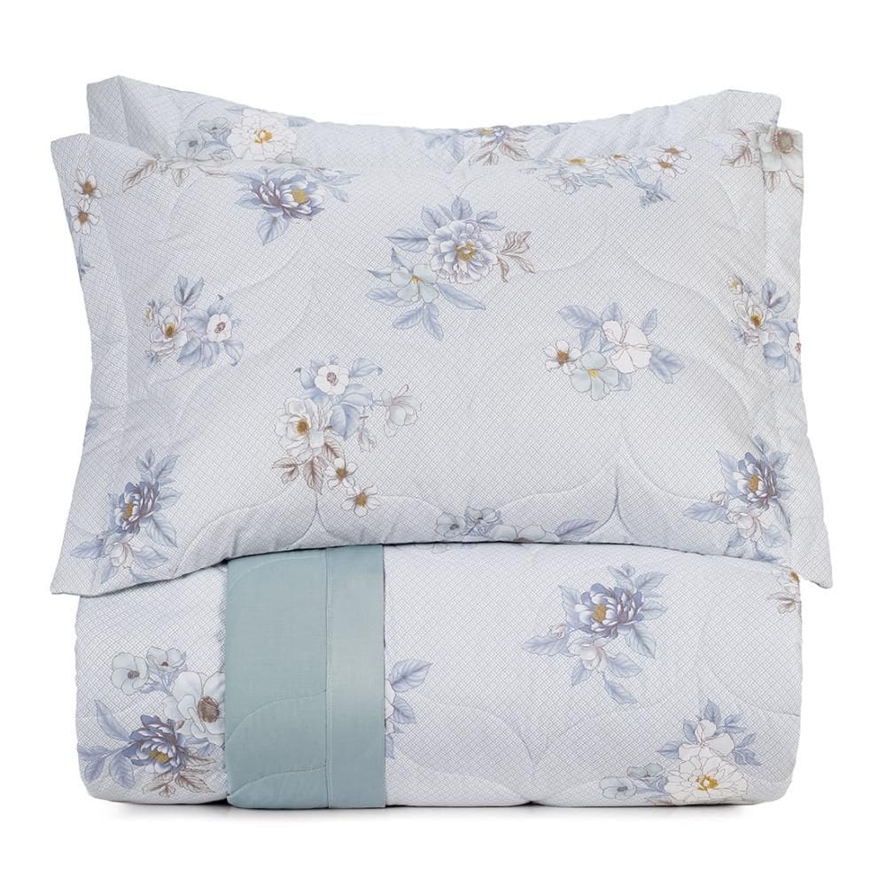 Jogo de Colcha Casal 3 Peças Altenburg Algodão Lux 200 Fios Amorata