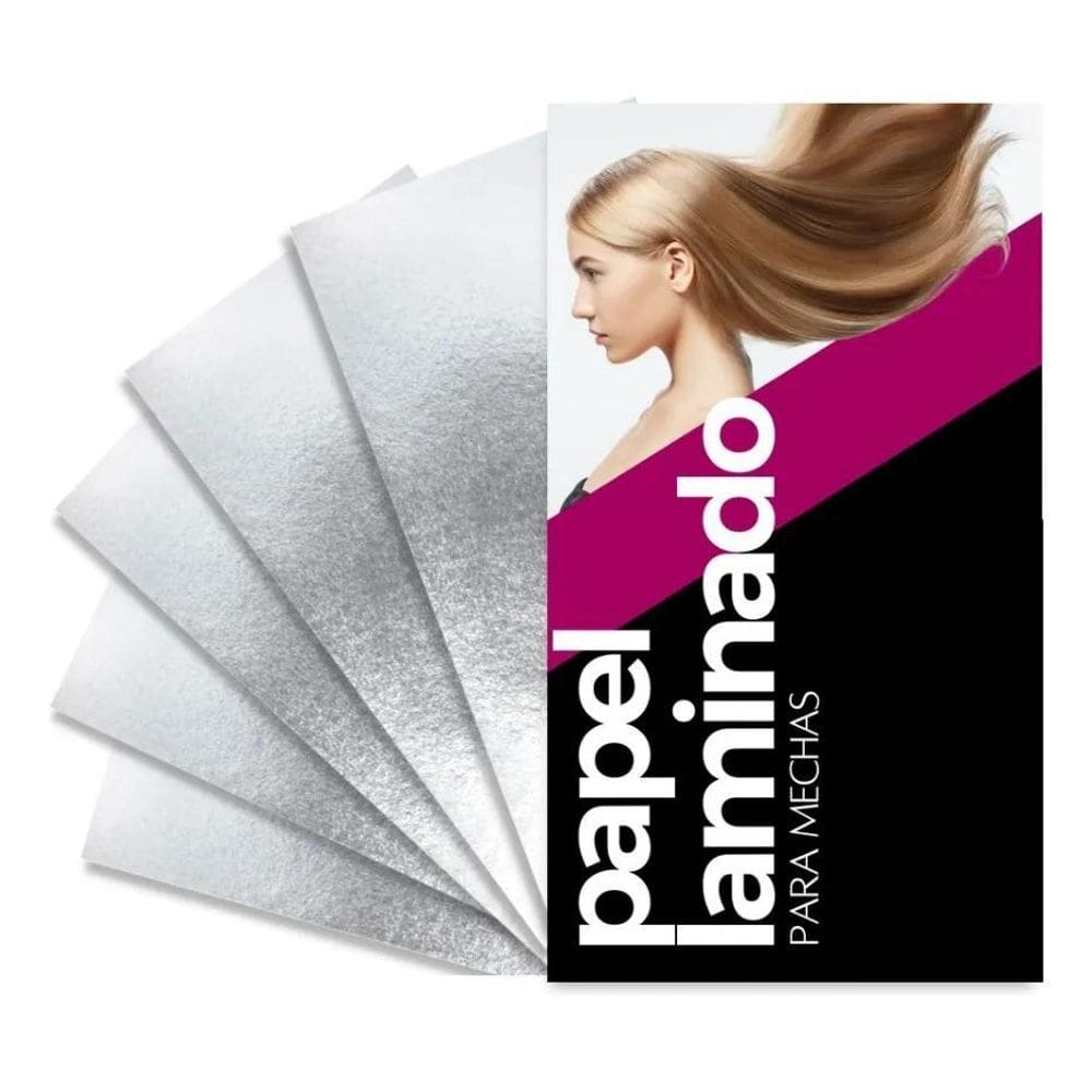 2X 1Kg Papel Laminado Para Mechas 11X50Cm - 90Grs  Médio