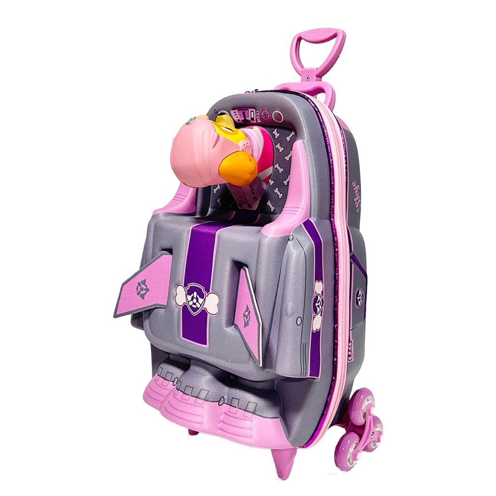 Mochila Escolar Roda Tripla Skye Nave Patrulha Canina 3D