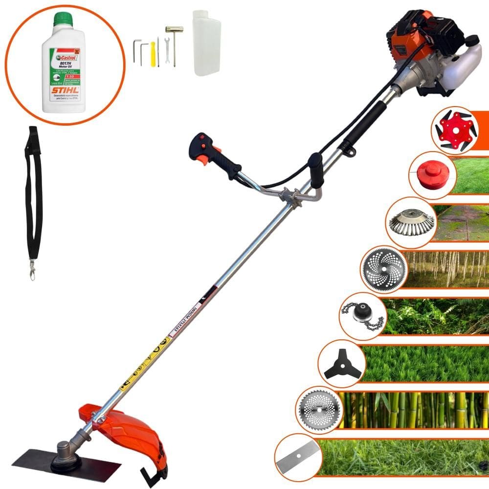 Roçadeira Multifuncional Import Way IWRGM2T5X163 63cc 3HP Alta Rotação Ideal Para Todos os Tipos de Trabalhos Com 8 Opções de Cortes + Óleo Stihl 2T