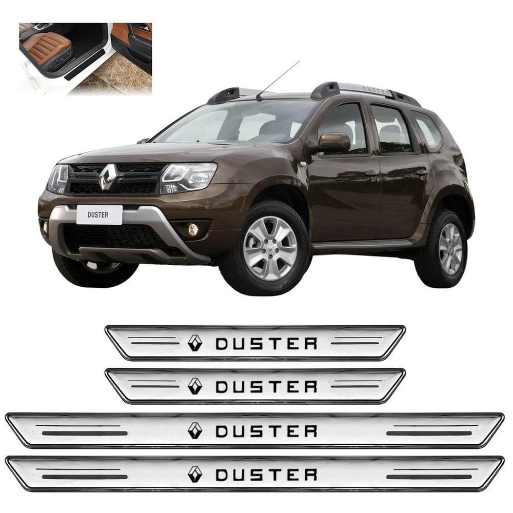 Soleira De Porta Platinum Duster Todos 2012 A 2025 Prata