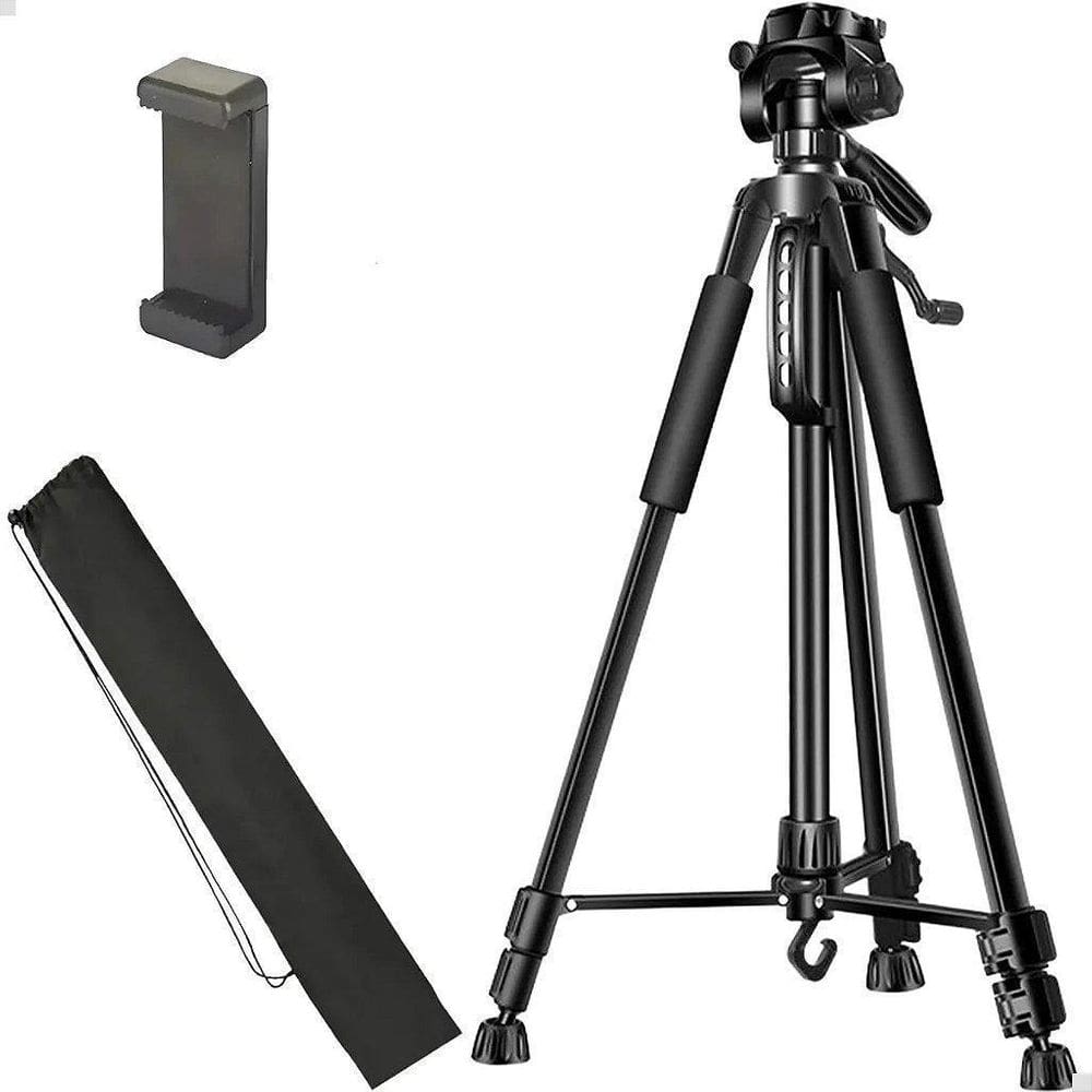 Tripé 1,7M Universal Com Suporte Câmera Celular