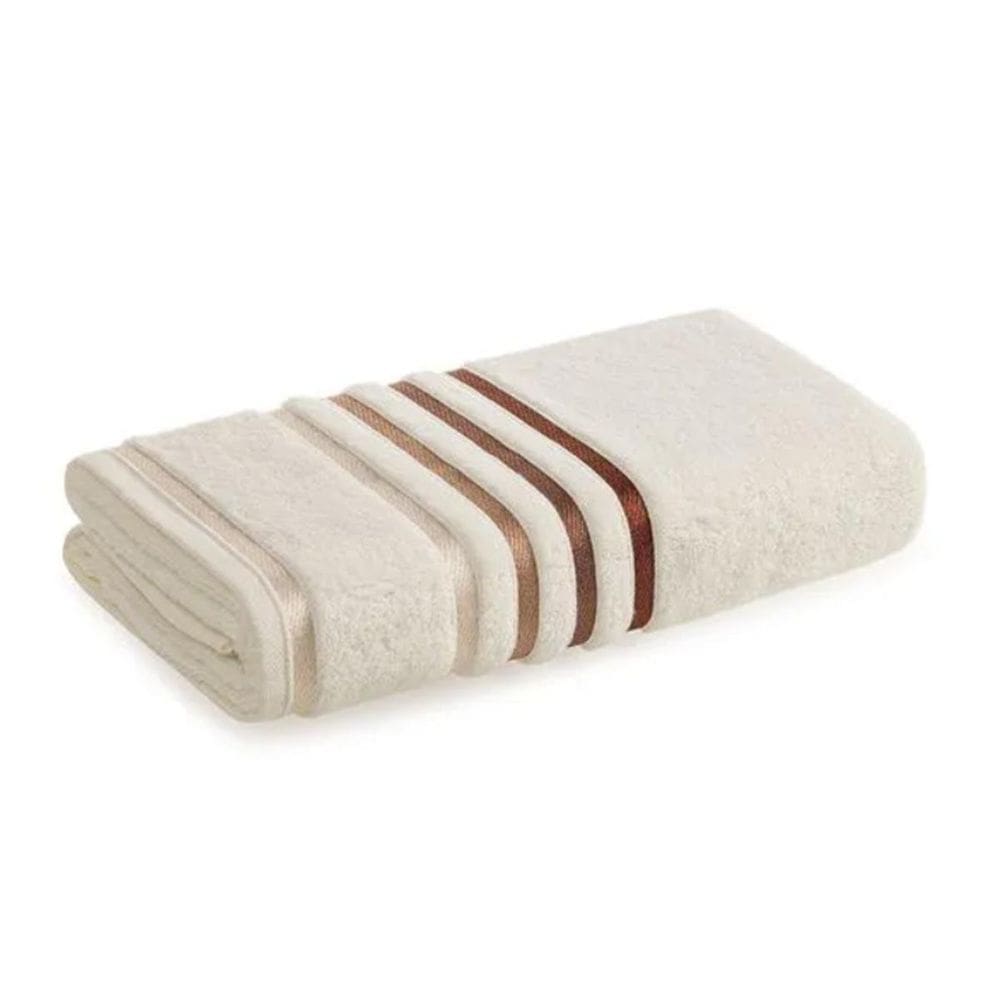 Toalha Rosto Lumina Fio Penteado Ivory E Ferrugem Karsten