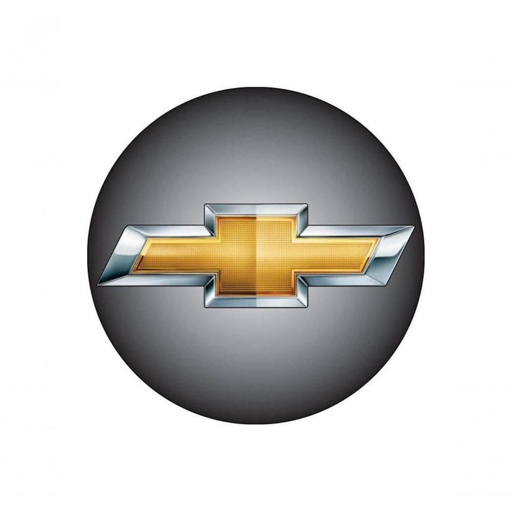 Jogo Emblema Calota Marçon Gm Degrade 48mm C- 4 Unid.