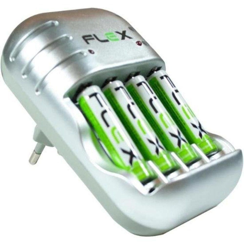 Carregador De Pilhas Aa-aaa-9v Bivolt Flex