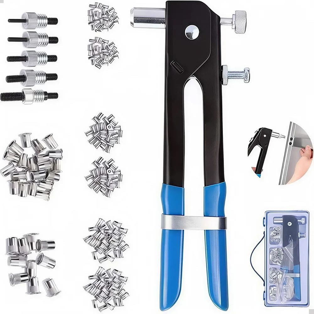 Rebitadeira Rosca Rebitador Manual M3 A M8 106 Pecas