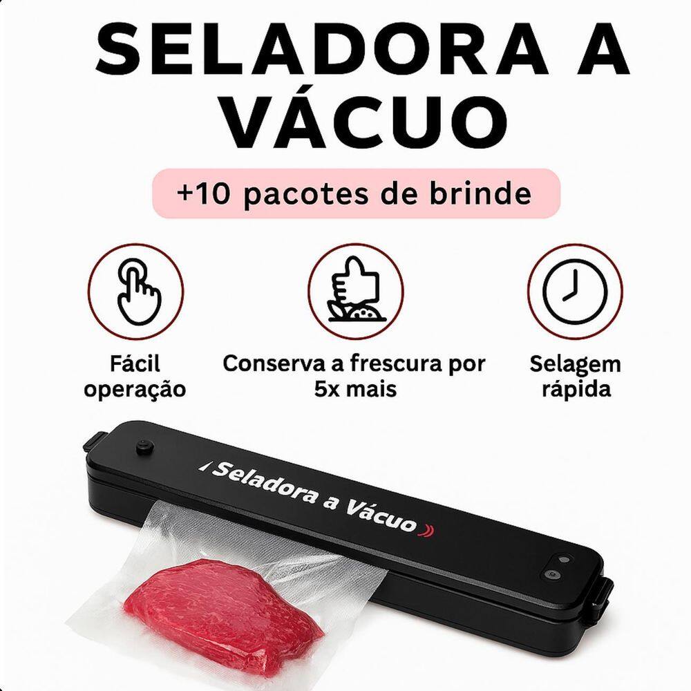 Seladora Elétrica Bivolt Alimentos Rápida Portátil