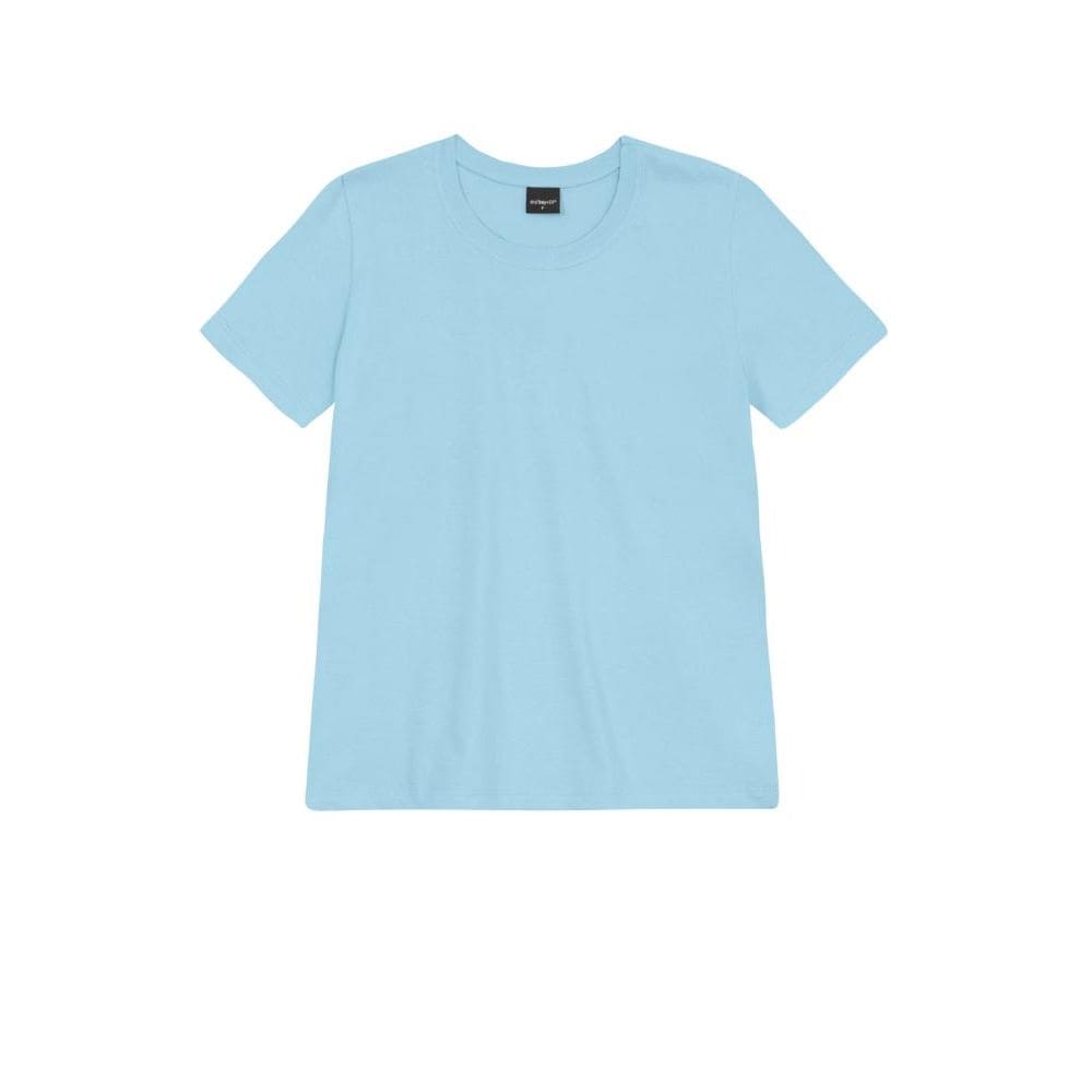 Blusa Feminina Em Malha Essendi Azul Claro