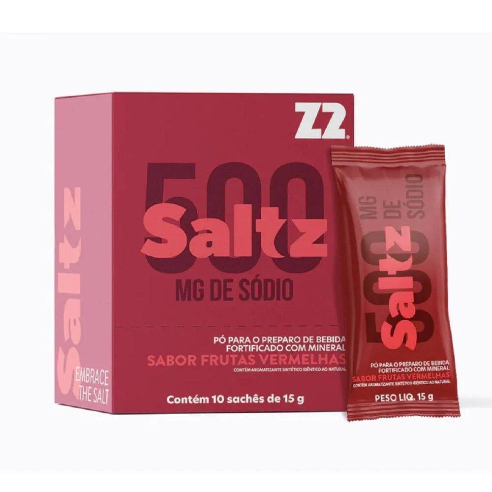 Saltz Eletrólitos Em Pó Z2 Caixa 10 Sachês Frutas Vermelhas