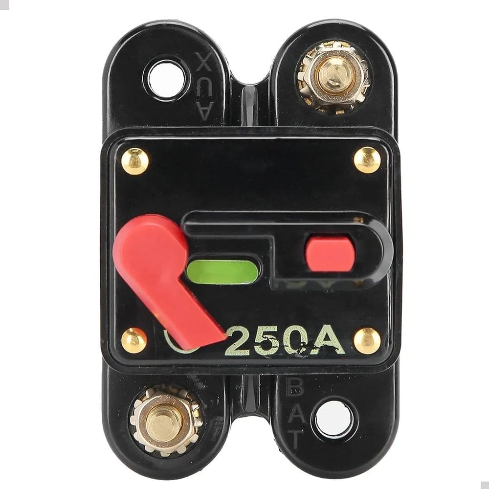 Disjuntor 250a Automotivo Som Modulo 12v 24v Rearmavel Reset