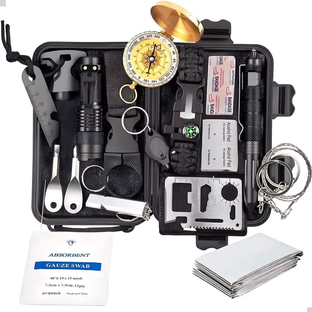 Kit Sobrevivência Militar 13 Em 1 Camping Edc Completo