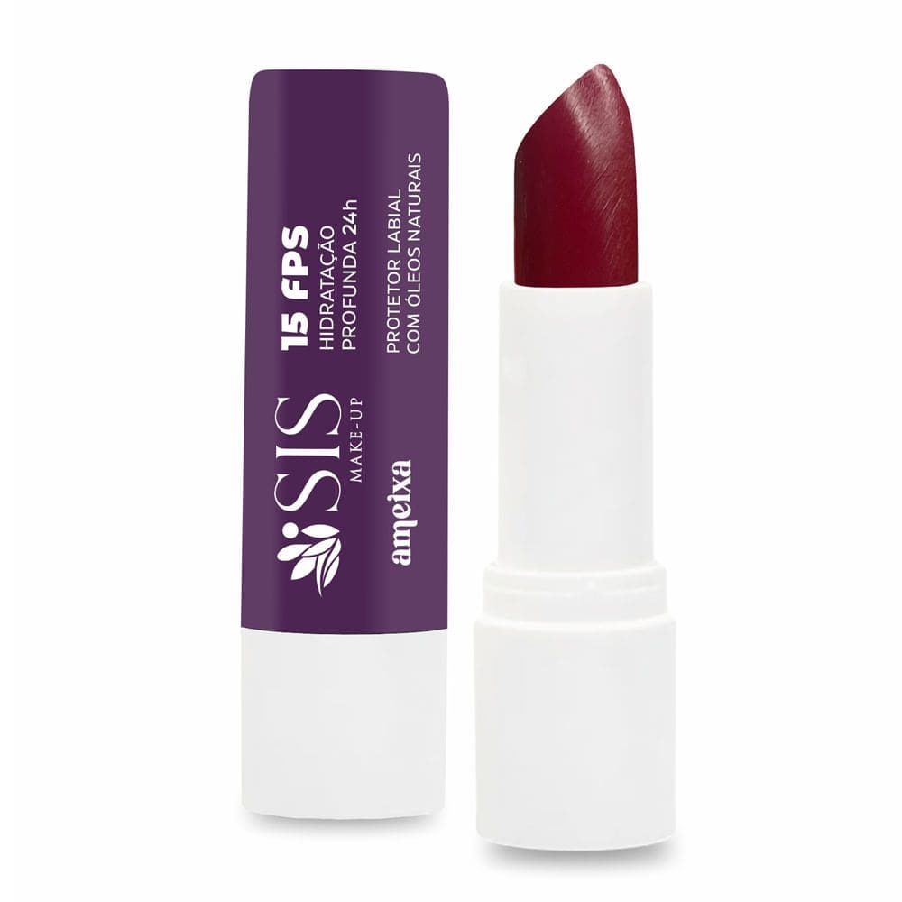 Protetor Labial Isis Make Up FPS15 Cor Ameixa 3,5g